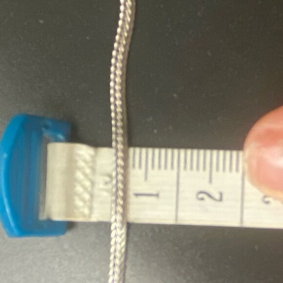 16” sterling silver 925 India wheat chain with spring lock clasp 2mm - Picture 7 of 13